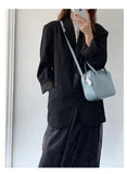 Retro Oil Wax Leather Crossbody Bag for Women