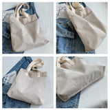 Corduroy Tote Bag for Women Kpop Girl Student Shoulder Shopping Eco Handbag