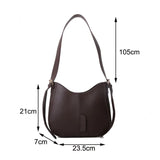 Autumn Square Leather Shoulder Bag for Women