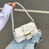 Retro Casual Ladies Totes Shoulder Bag PU Leather Underarm Bag