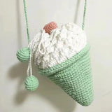 Hand Woven Ice Cream Messenger Bag Cone Design