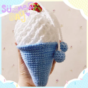 Hand Woven Ice Cream Messenger Bag Cone Design