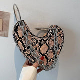 Leopard Chains Shoulder Bag Purses Handbags Girls Bag