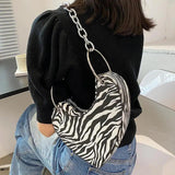 Leopard Chains Shoulder Bag Purses Handbags Girls Bag