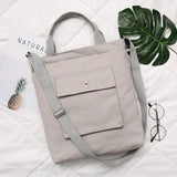 Canvas Shoulder Bag Casual Shopping School Girls A1391