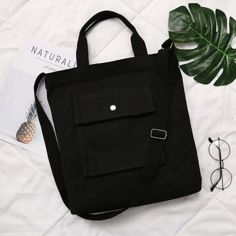 Canvas Shoulder Bag Casual Shopping School Girls A1391