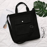 Canvas Shoulder Bag Casual Shopping School Girls A1391