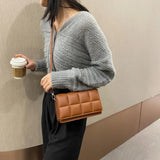 Weave PU Leather Crossbody Bag for Women