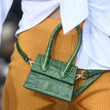 Crocodile Pattern PU Leather Crossbody Bag Women Shoulder Mini Purse Handbag