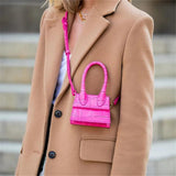 Crocodile Pattern PU Leather Crossbody Bag Women Shoulder Mini Purse Handbag