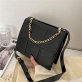 Spring Handbag Women One-shoulder Small Square Bag Casual Large Plaid Messenger