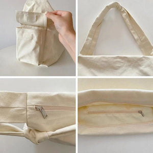 Large Capacity Canvas Shoulder Bags Women Lazy Casual Crossbody All-match