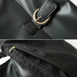 Vintage PU Leather Shoulder Bag Soft Large Capacity Tote Bag