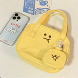 Japanese Angry Toast Women Canvas Bag Small Handbag Messenger Bag