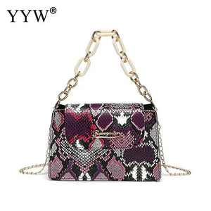 Snakeskin Clutch Bag For Wedding Party Mini Wallet Clutches Girls Gift