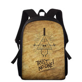13 Inch Gravity Falls Backpack Kids Schoolbags Girls Boys Kindergarten Toddler