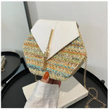 Classic Handbags High Bolsos Women's Shoulder Crossbody Bags Woven Beach Bag