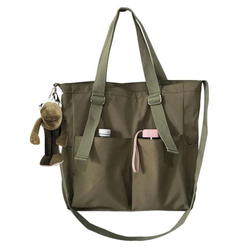 Waterproof Canvas Bag Large Capacity Student Messenger Bag