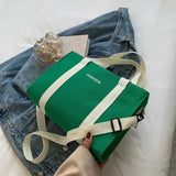 Canvas Reusable Shoulder Tote Crossbody Bag
