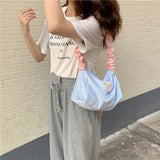 Corduroy Women's Crossbody Shoulder Bag Casual Tote Purse Bag