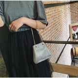 Bright Diamond Chain Shoulder Bag - Small Satchel