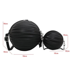 Green Ball Shape Handbag 2PCS/Set Purse Crossbody Bag For Women