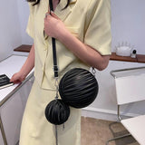 Green Ball Shape Handbag 2PCS/Set Purse Crossbody Bag For Women
