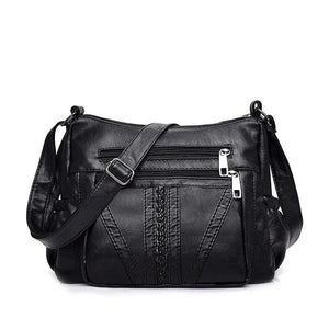Women's Bags PU Leather Soft Shoulder Handbags Large Capacity Diagonal Mom Bags