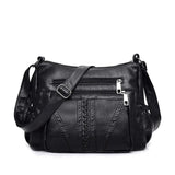 Women's Bags PU Leather Soft Shoulder Handbags Large Capacity Diagonal Mom Bags