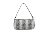 Crocodile Pattern Shoulder Bag Clutch Bag Patent Leather Underarm Shoulder Bag