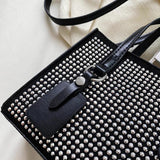 Diamond Women Party Handbag Ladies Shoulder Crossbody Texture Pu All-match Tote