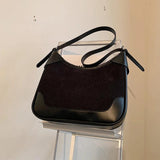 Large Capacity Corduroy Shoulder Bag Women's Handbags