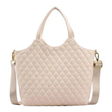 Women Plaid Totes Large Capacity Shoulder Bag Casual Handbags