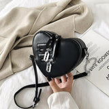 Gothic Heart Blade Crossbody Bag for Women Girl