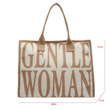 Casual Women's Canvas Shoulder Bag Large Capacity Travel Tote