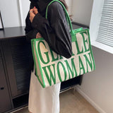 Casual Women's Canvas Shoulder Bag Large Capacity Travel Tote