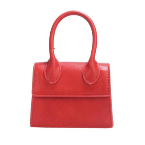 Crystal Leather Mini Messenger Bag Student Shoulder Bag