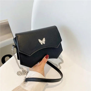 Chain Texture Handbag Butterfly Shoulder Bag Wild Messenger Bag