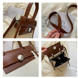 Casual Crossbody Bag Pu Leather Shoulder Bag For Women