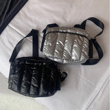 Winter Cross body Down Bag Space Cotton Shoulder Bags For Women Handbag
