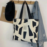 Soft Cloth Fabric Handbag Large Capacity Cotton Tote Canvas Bags For Girls