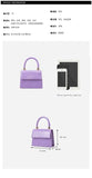 Crocodile Pattern Shoulder Bag Messenger Handbag