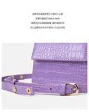 Crocodile Pattern Shoulder Bag Messenger Handbag