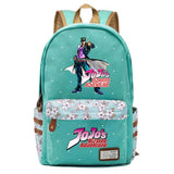 JoJo's Bizarre Adventure Backpack Student Schoolbag Canvas Knapsack