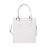 Women's Solid Top-handle Crossbody Bag Pu Leather Large Purse Shoulder Bag