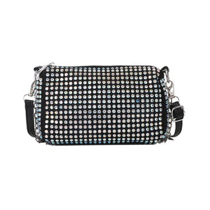 Rhinestone Shoulder Messenger Crossbody Bag Diamond Chain Ladies Casual Purse