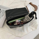 Lattice Pattern Handbag Soft PU Leather Female Handbags Chain Travel Bags
