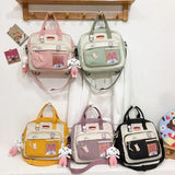 Nylon Casual Women's Tote Shoulder Bag Retro Canvas Crossbody Bags