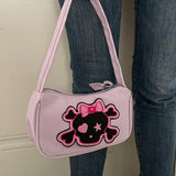 Retro Skeleton Harajuku Style Handbag Storage Crossbody Bag
