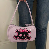 Retro Skeleton Harajuku Style Handbag Storage Crossbody Bag